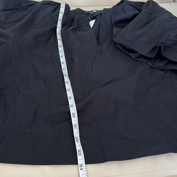 Madewell Bubble-Sleeve‎ Top in Poplin Womens Size 14 Black - Picture 4 of 9